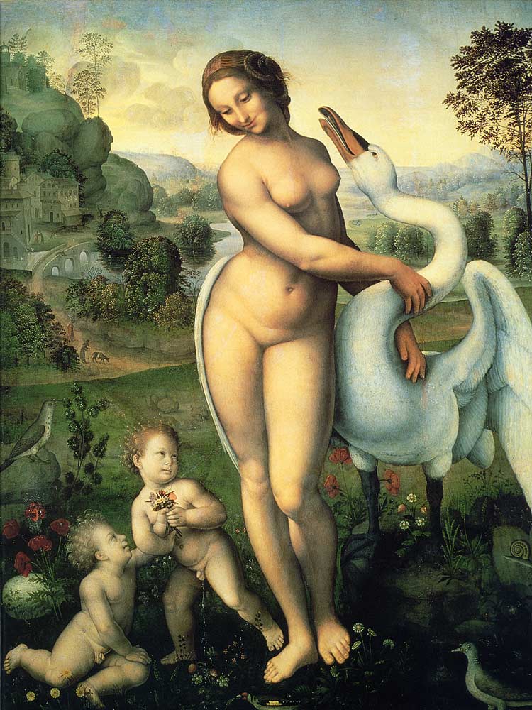 Photo:  Copy of the Leda and the Swan, ca.1505